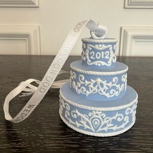 Wedgwood 2012 Our First Christmas Together Blue & White Ornament